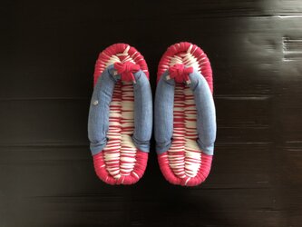 No.146【FLIP TEE FLOP】21cm 上質なJonoJonoを使った布ぞうり 子ども キッズ ギフトの画像