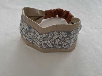 刺繍リボン ヘアバンド no.14の画像