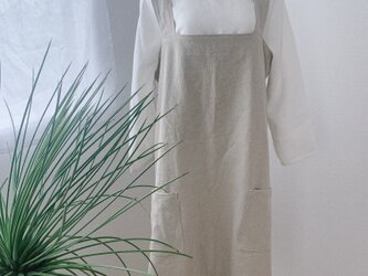 楽ちんリネンエプロンの画像