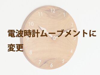 電波時計ムーブメントに変更　※掛け時計用の画像