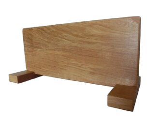 衝立にも 花台にも パート5 一枚板 手作り 新品  木工品 楢 無垢材の画像