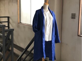 Spring Court /French Linen100%　Royal Blue　の画像