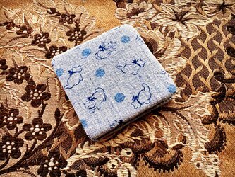 フランスアンティークファブリック／猫ファブリックミラー(AFF -003)の画像