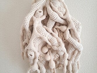 188.手編みの壁掛けオブジェ〈Roots〉の画像