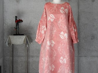 着物リメイク    紬のワンピース/フリーサイズ　 kimono　の画像