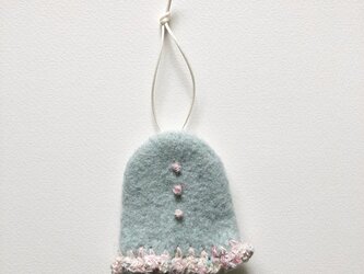 鍵のセータkeycase jellyfish ice blue 編みものの画像