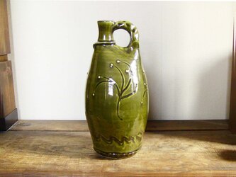 鶏冠壺（オリーブ）の画像