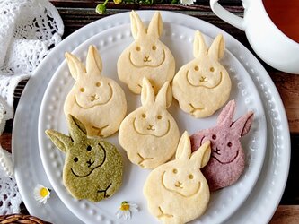 うさぎのクッキー型(つぼみ）（23）お菓子作り　製菓用　抜き型　型抜きクッキー型の画像
