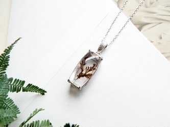 【一点物】デンドリティッククォーツのネックレス（薄氷）の画像