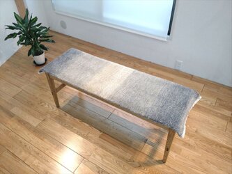 四季を楽しむオールシーズンラグ　ガゼニベカール　グレー　122x38cm　BPC1の画像