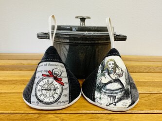 三角鍋つかみ★staub　ストウブ　ホーロー鍋★ミトン　鍋つかみ　の画像
