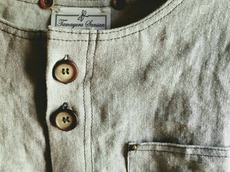 リネン ワークプルオーバー リネン色 / ユニセックス 母の日 父の日の画像