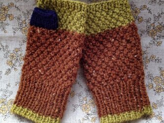 ほっこり鹿の子編み手袋の画像
