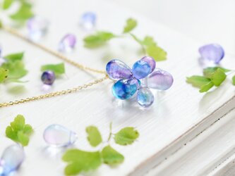 【ネックレス】紫陽花の画像