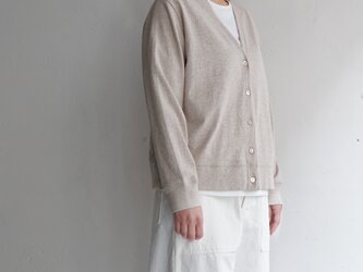 eco cotton/cardigan/white capの画像