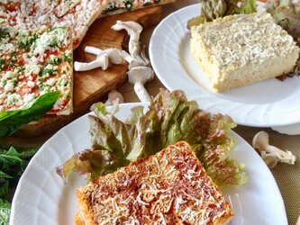 無添加ラザニア＆有機野菜の天然酵母ピザセット＜ラザニア２個、ピザ３枚＞の画像