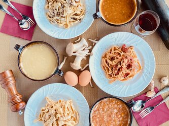 スペシャルパスタ＆スープセット＜パスタ3食、スープ3食＞の画像