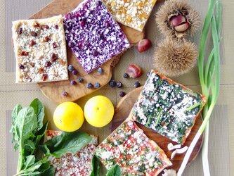 有機野菜＆フルーツの天然酵母ピザセット＜６枚＞の画像