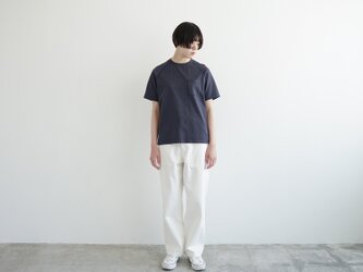 size1/コーマ糸ラグランポケットTシャツ/ombre blueの画像