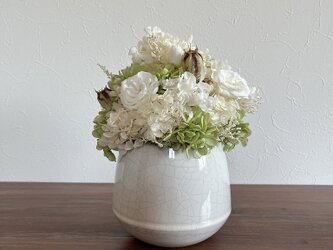 White Rose / ホワイトローズ　　　 ポットアレンジⓁの画像