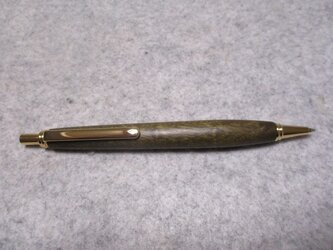 神代沙沈金絲楠木　玉杢　中国産銘木　キヌカオイル仕上げ　シャープペンシル(0.5ミリ用)の画像