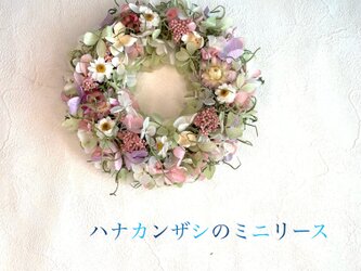 ちょこっと飾りたい！ハナカンザシのミニリースの画像