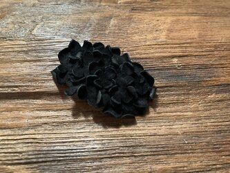 革花のスリーピン 楕円 ブラックの画像