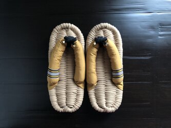 No.168【FLIP TEE FLOP】24cm《PLUS+》上質なJonoJonoを使った布ぞうり ユニセックスの画像