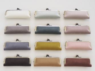 ■フレンチコーデュロイのがま口印鑑ケース 【Lサイズ】 ■ hanko case (fcdr)の画像