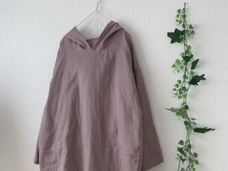ダブルガーゼポッケ付きパーカーの画像