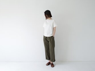 MVS コットン/center back tshirt / white/size1・2の画像