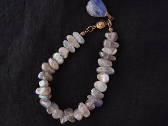 Labradorite Bracelet／ラブラドライト ブレスレット／Rough tumble