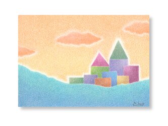 夕日に包まれて ( 原画 )の画像