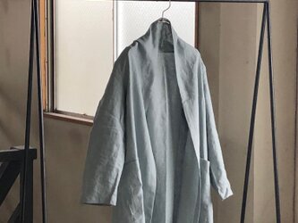 Spring Court /French Linen100%　Mint blueの画像