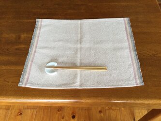 手織り　木綿ランチョンマットの画像