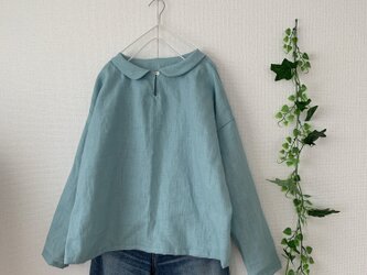 リネン丸襟プルオーバーの画像