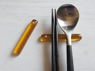 箸置きWコハク(2個組）の画像