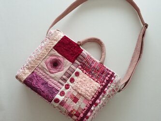 pink mosaic 2way bagの画像