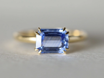 【11号】一点物〈one-off〉K18◇バイカラーサファイアリング　1.86ct 18金 指輪〈one off_49〉
