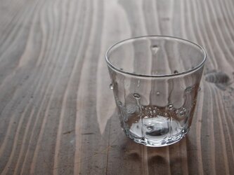 雫のグラス　角(クリア)の画像