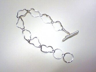 ”雲“　シルバーブレスレットの画像