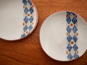小花紋様 ちいさいお皿  2枚組の画像