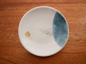 青海波千鳥 ちいさいお皿の画像