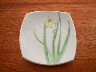 スイセン 四角いうつわの画像