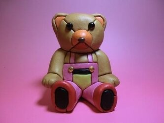 皮のクマさん木目込みの画像