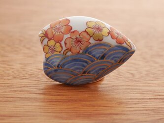 帯留　桜の画像
