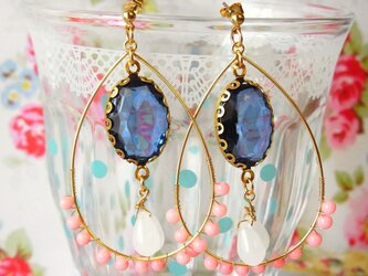 マーメイドコーラルピアス❤(blue)の画像