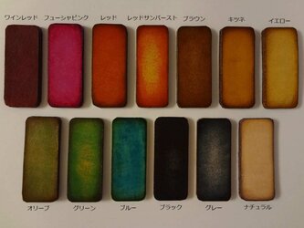革の色見本（非売品）の画像