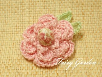 桜色のヘアゴムの画像