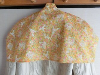 洋服カバー　黄色フランス風プリント　普通サイズの画像